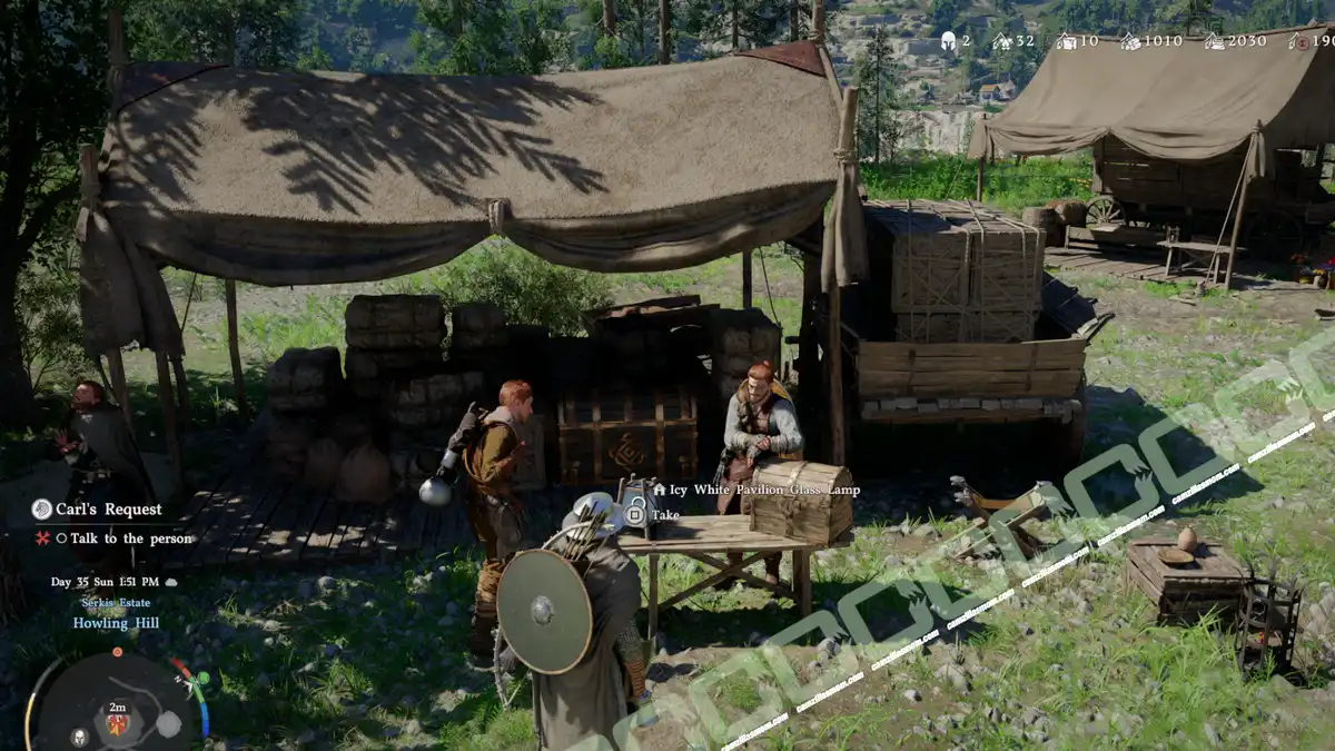  Carls Request - start - location - Crimson Desert camzillasmom.com