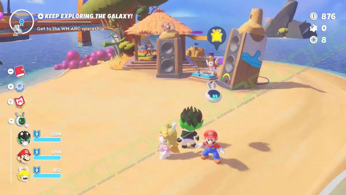  DJ-CHEEP-TUNA-Memory-location-Beacon-Beach-Mario-Rabbids-Sparks-of-Hope-2022 camzillasmom.com