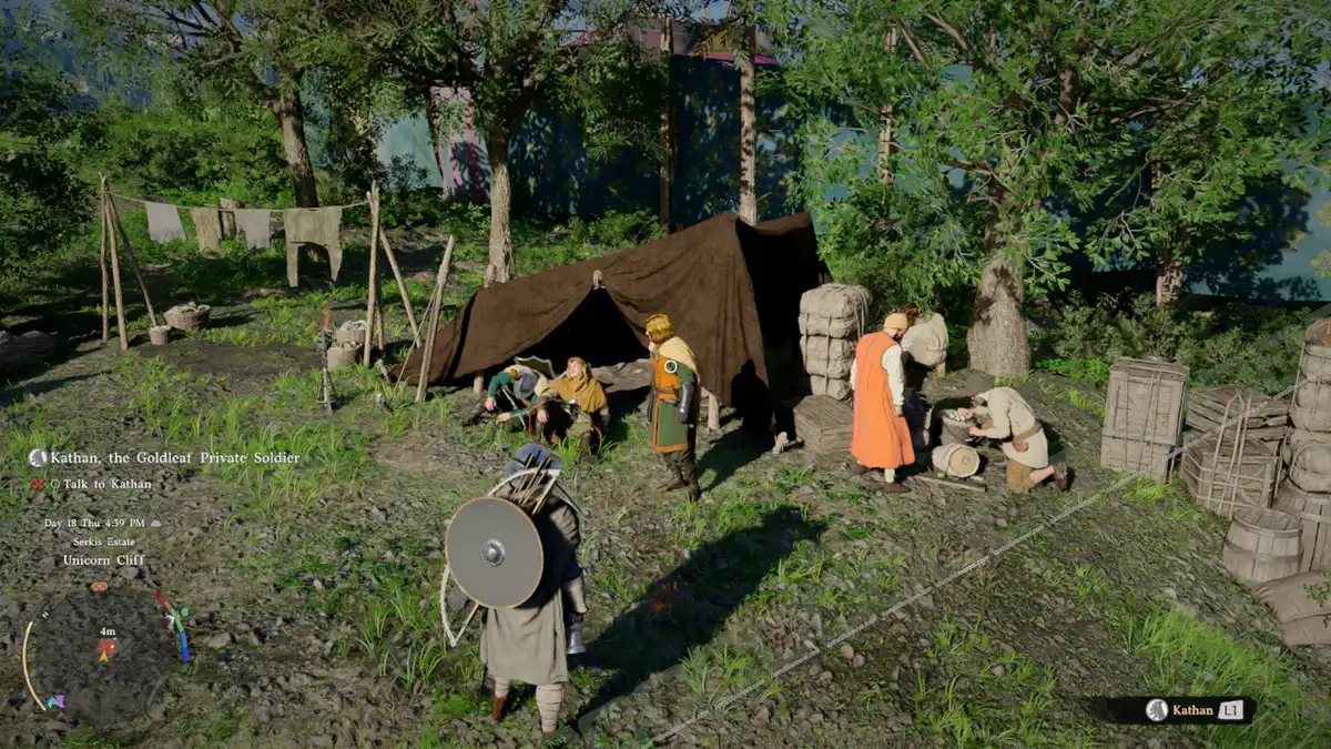  Kathan the Goldleaf Private Soldier - Tent - location - Crimson Desert camzillasmom.com