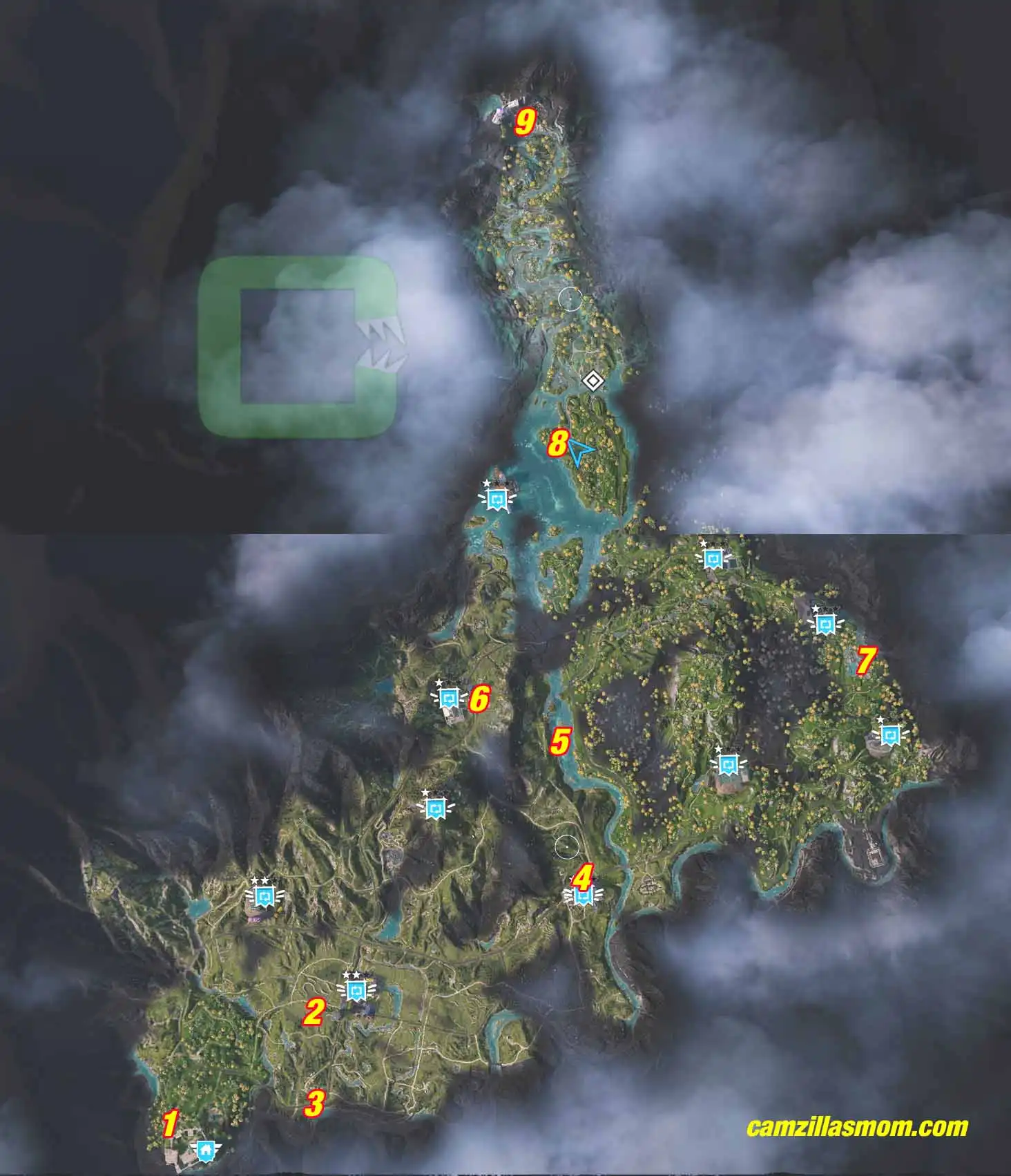  MAP-all-photos-Far-Cry-NEW-DAWN camzillasmom.com