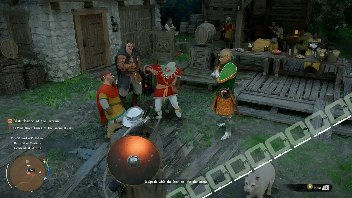  Disturbance at the Arena - Arena Host - location - Crimson Desert camzillasmom.com