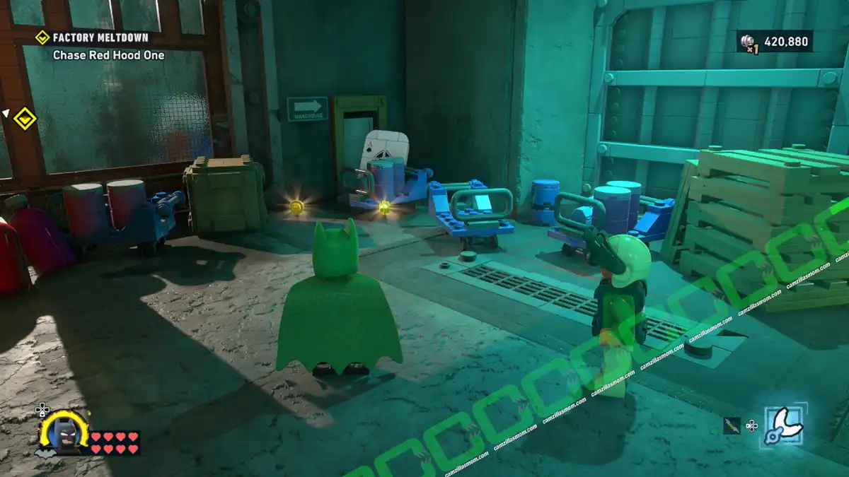 Ace Card 4 of 5 - Factory Meltdown - Mission 5 The Red Hood Gang - Lego Batman Legacy of the Dark Knight camzillasmom.com