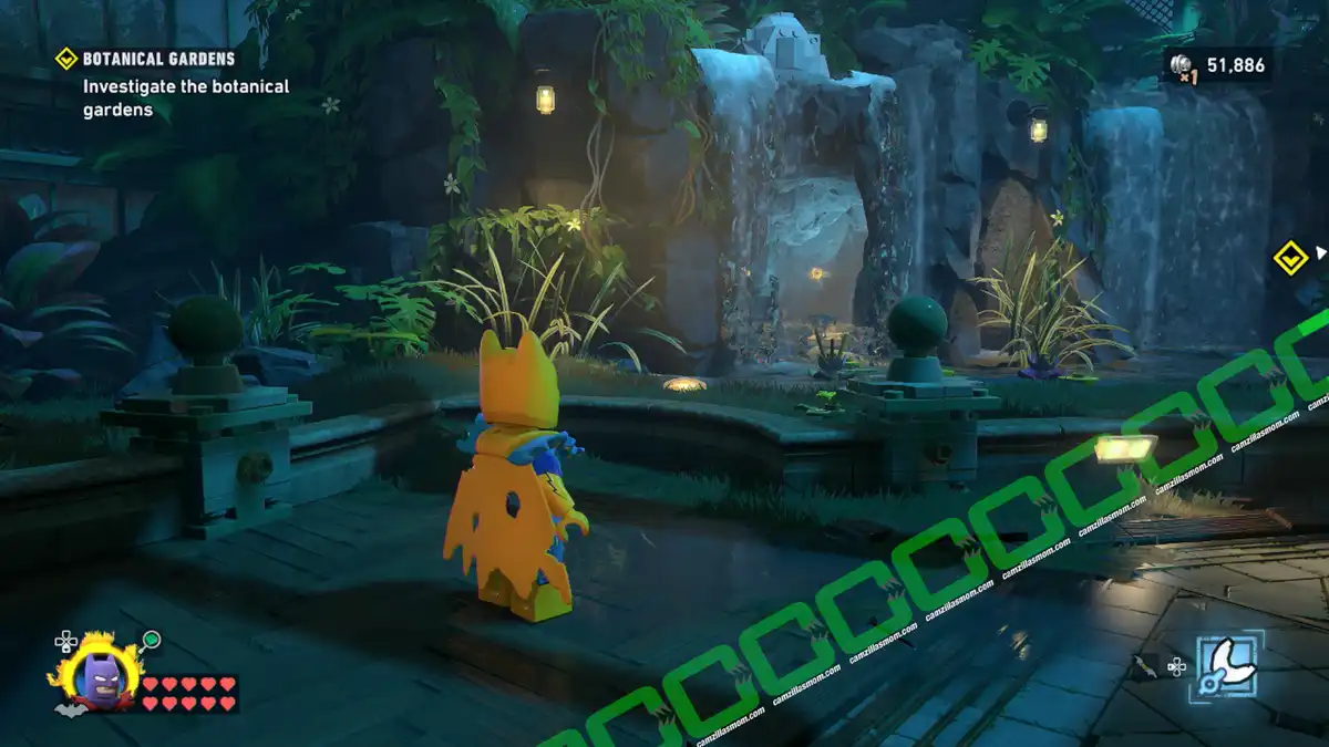 Bat Claw Waterfall Golden Studs Passage - Mission 12 Poison Ivy - Lego Batman Legacy of the Dark Knight camzillasmom.com