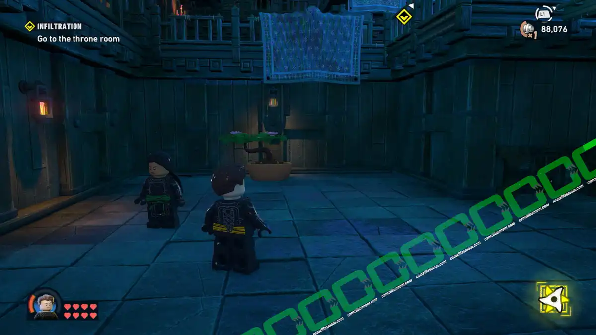 Bonsai 2 of 5 - Go to Throne Room - Mission 2 - Lego Batman Legacy of the Dark Knight camzillasmom.com