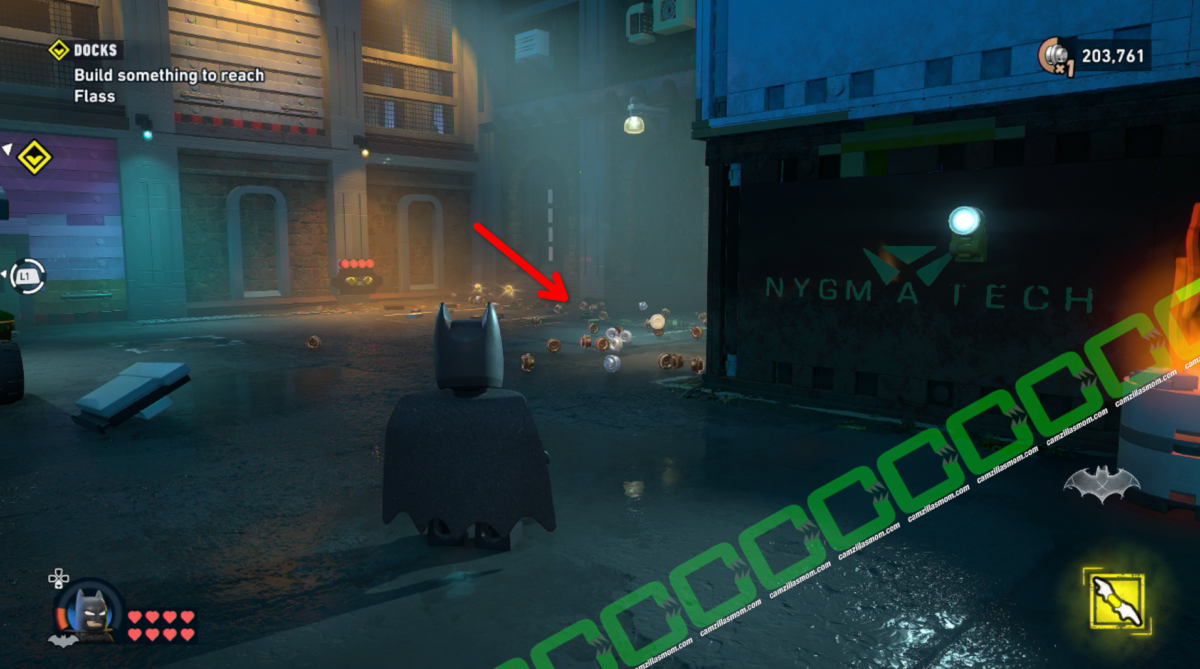 Surfboard 5 of 5 - Chase Detective Flass - Docks - Mission 3 - Lego Batman Legacy of the Dark Knight camzillasmom.com