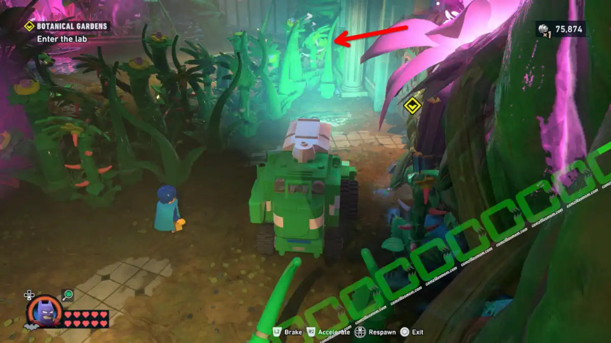 Venus Fly Trap 5 of 5 - Find the Lab Entrance - Mission 12 Poison Ivy - Lego Batman Legacy of the Dark Knight camzillasmom.com