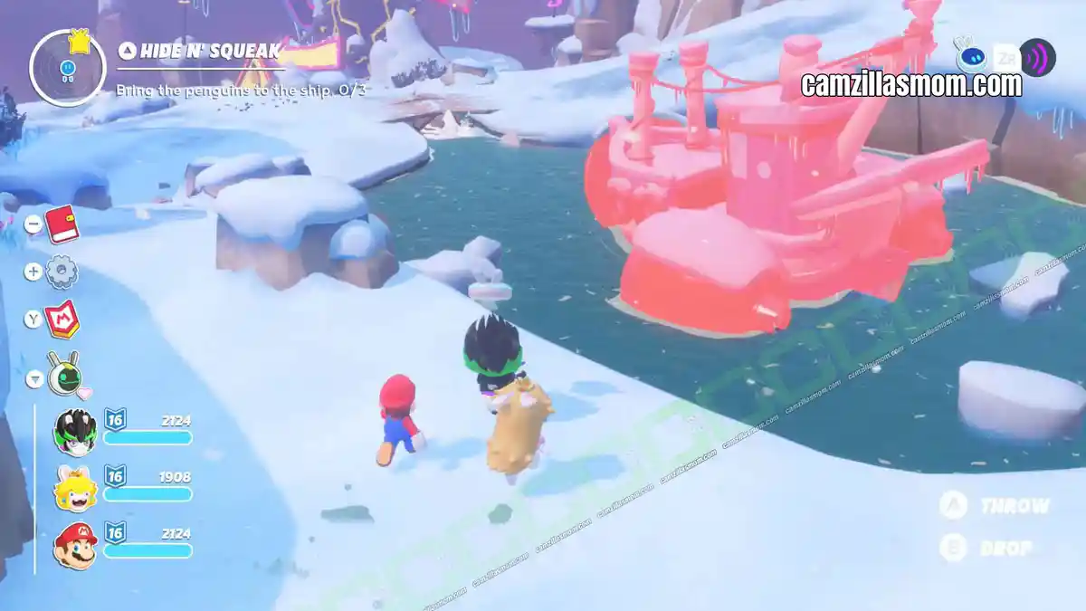 Hide-n-Squeak-location-7-Pristine-Peaks-Mario-Rabbids-Sparks-of-Hope-2022 camzillasmom.com