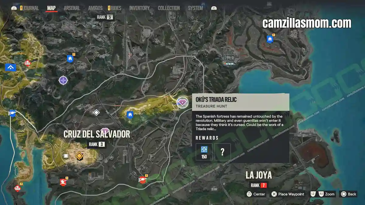 1-Okus-Triada-Relic---Treasure-Hunt---map---FC6 Start-location-map-Fort-Oro-entrance-Oku-Triada-Relic-Far-Cry-6 › camzillasmom.com