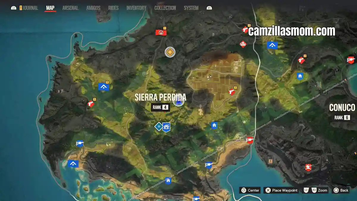 1-Passing-the-Torch---Treasure-Hunt---FC6 Far Cry 6 map location of the Passing the Torch treasure hunt at Felicidad, Promise Peaks, Sierra Perdida › camzillasmom.com