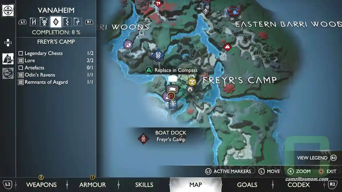 Artefact-Family-Crests-Skirnirs-Crest-map-Freyrs-Camp-Vanaheim-God-of-War-Ragnarok-2022 › camzillasmom.com