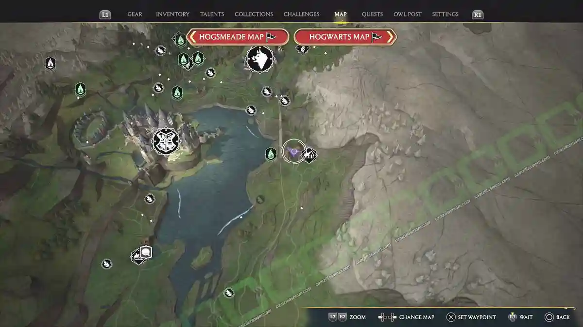 Chest-4-Aranshire-Highlands-map-Hogwarts-Legacy-2023-camzillasmomcom_ Aranshire map showing Collection Chest 4 location in Hogwarts Legacy › camzillasmom.com