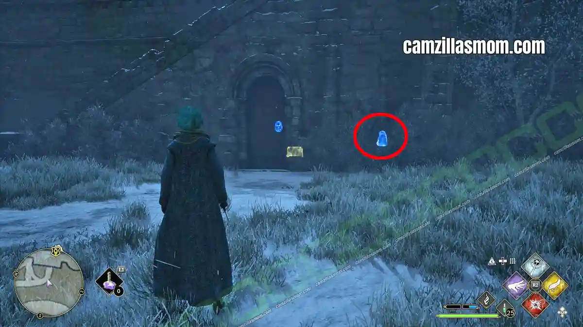 Demiguise-Locked-Door-Outside-Castle-Wall-Bell-Tower-Wing-location-Hogwarts-Legacy-2023-camzillasmomcom_ › camzillasmom.com