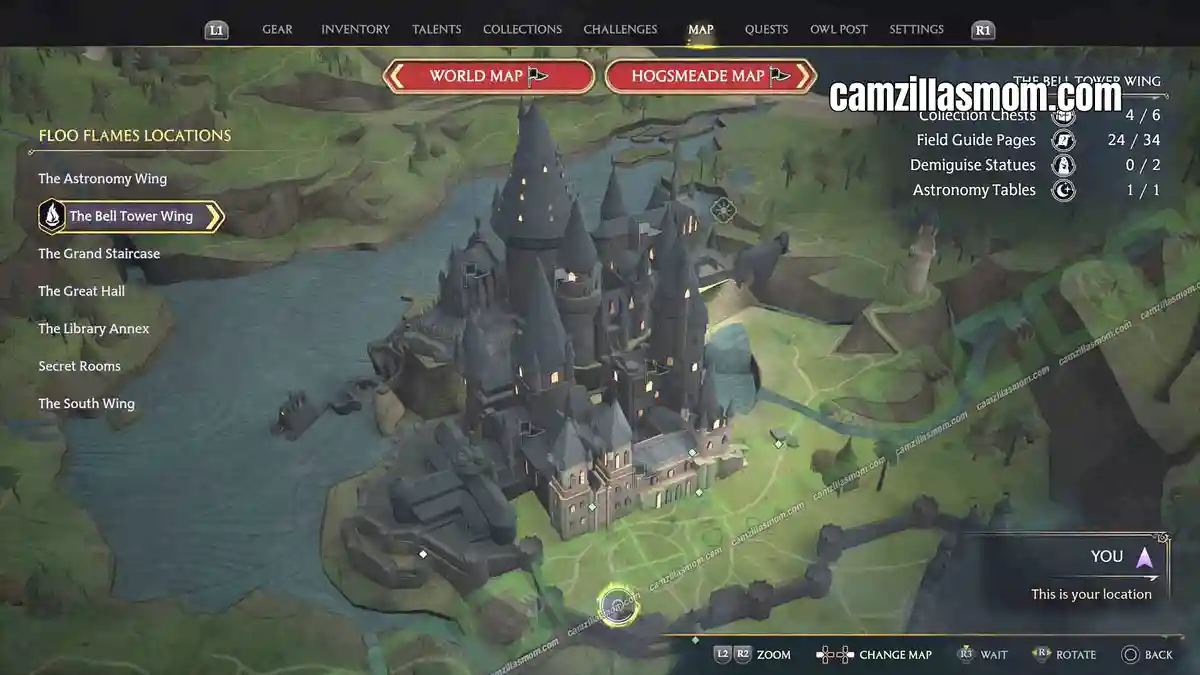 Demiguise-Locked-Door-Outside-Castle-Wall-Bell-Tower-Wing-map-Hogwarts-Legacy-2023-camzillasmomcom_ › camzillasmom.com