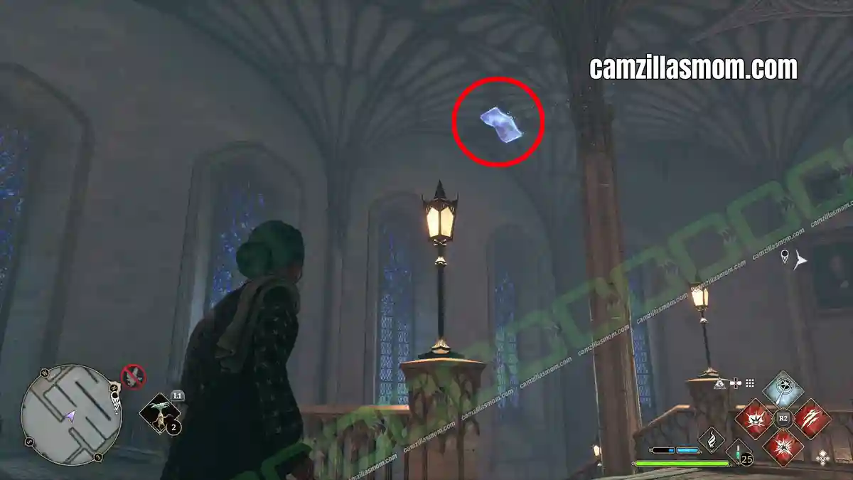 Flying-Page-Main-Entrance-Hall-location-Hogwarts-Legacy-2023-camzillasmomcom_ Flying field guide page high above the Great Hall entrance hall - Hogwarts Legacy › camzillasmom.com