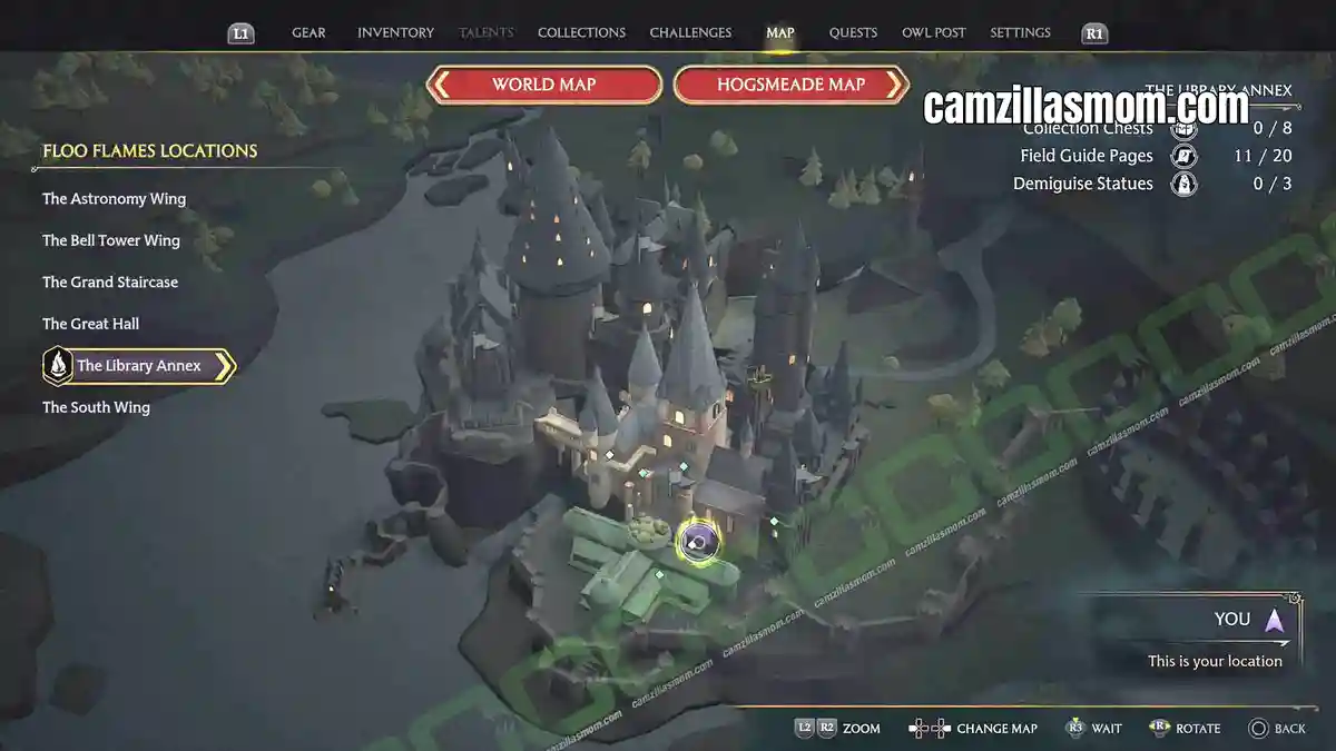 Globe-Statue-Restricted-Area-Library-map-Hogwarts-Legacy-2023-camzillasmomcom_ › camzillasmom.com