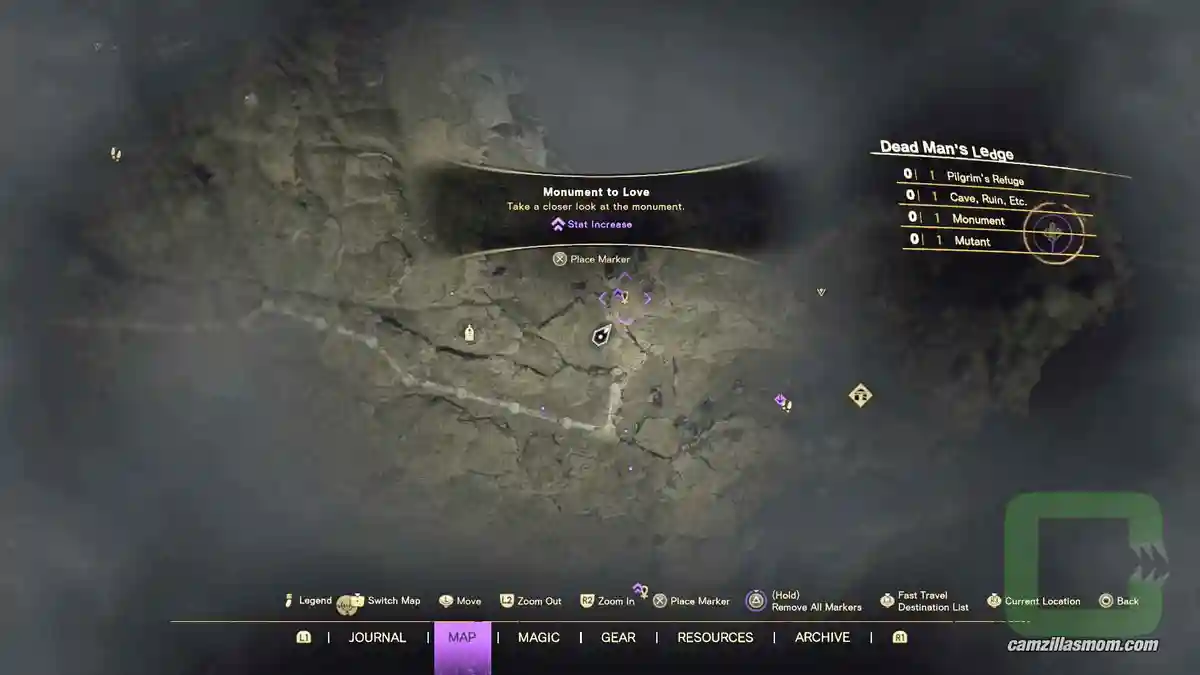 Monument-Dead-Mans-Ledge-map-Forspoken-2023 Cipalian Way Monument of Love location map Forspoken › camzillasmom.com