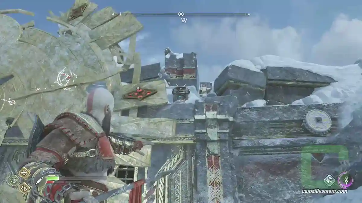 Nornir-Chest-Rune-C-location-1-The-Oarsmen-God-of-War-Ragnarok-2022 C-Rune location 1 – the C-Rune next to the shield high up Nornir-Chest-Rune-C-location-1-The-Oarsmen-God-of-War-Ragnarok-2022 camzillasmom.com