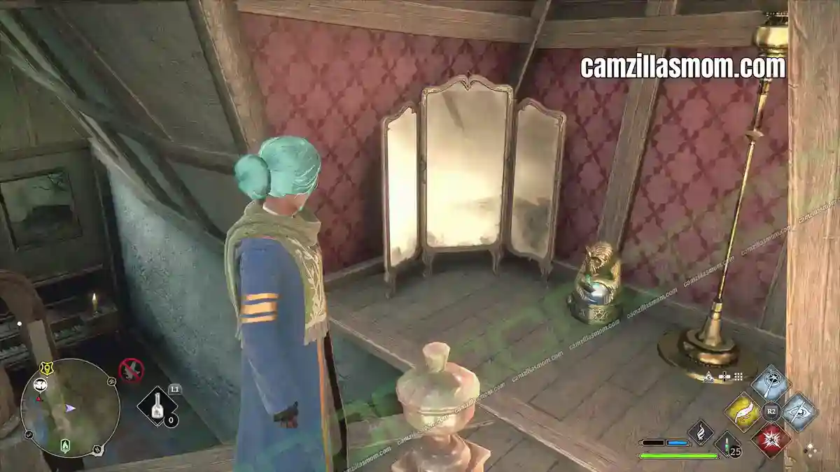 Pitt-upon-Ford-Demiguise-location-Hogwarts-Legacy-2023-camzillasmomcom_ Demiguise location – Top floor of the three-storey house holding the Pitt-upon-Ford demiguise statue, Hogwarts Legacy › camzillasmom.com