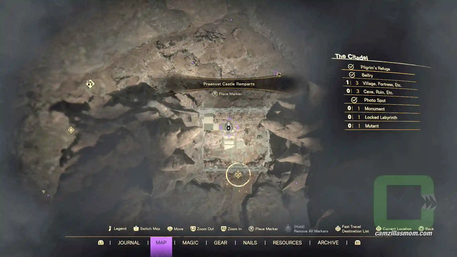Praenost-Castle-Ramparts-The-Citadel-map-Forspoken-2023 › camzillasmom.com