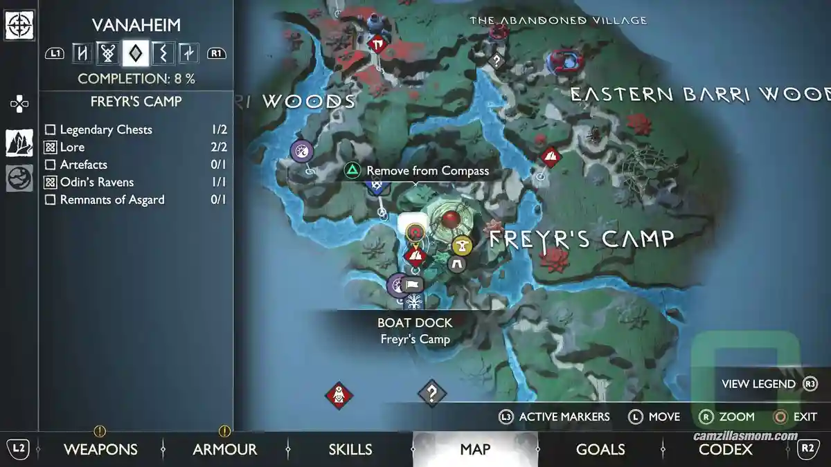 Remnants-of-Asgard-map-Freyrs-Camp-Vanaheim-God-of-War-Ragnarok-2022 › camzillasmom.com