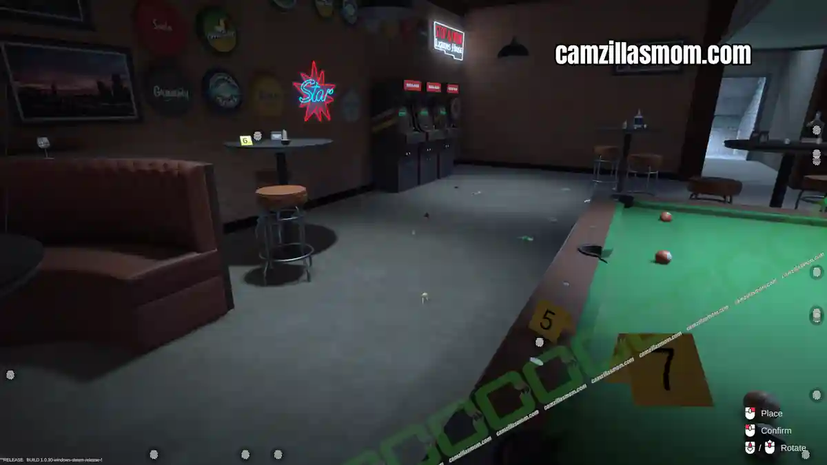 pool-table-and-round-table-near-arcade-blood-ties-at-the-pool-bar-forensics-crime-scene-detective Fingerprints on the pool table and round table beside the arcade machine › camzillasmom.com