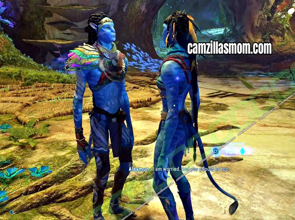 1-talk-to-aleymun-and-neyan-the-unsung-hunter-quest-avatar-frontiers-of-pandora Aleymun and Neyan in The Commons on the second floor of the Hometree in The Unsung Hunter quest in Avatar Frontiers of Pandora › camzillasmom.com