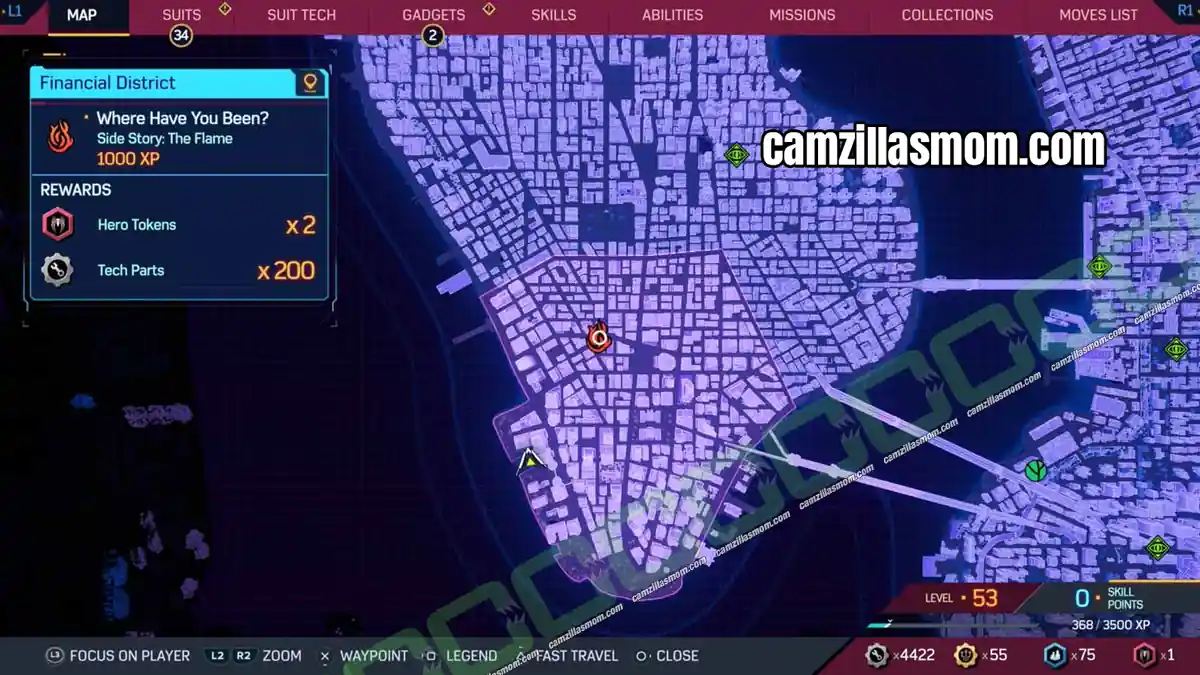 1-where-have-you-been-the-flame-financial-district-marvels-spider-man-2 Where Have You Been Flame mission start at the hospital in the Financial District in Spider-Man 2 › camzillasmom.com