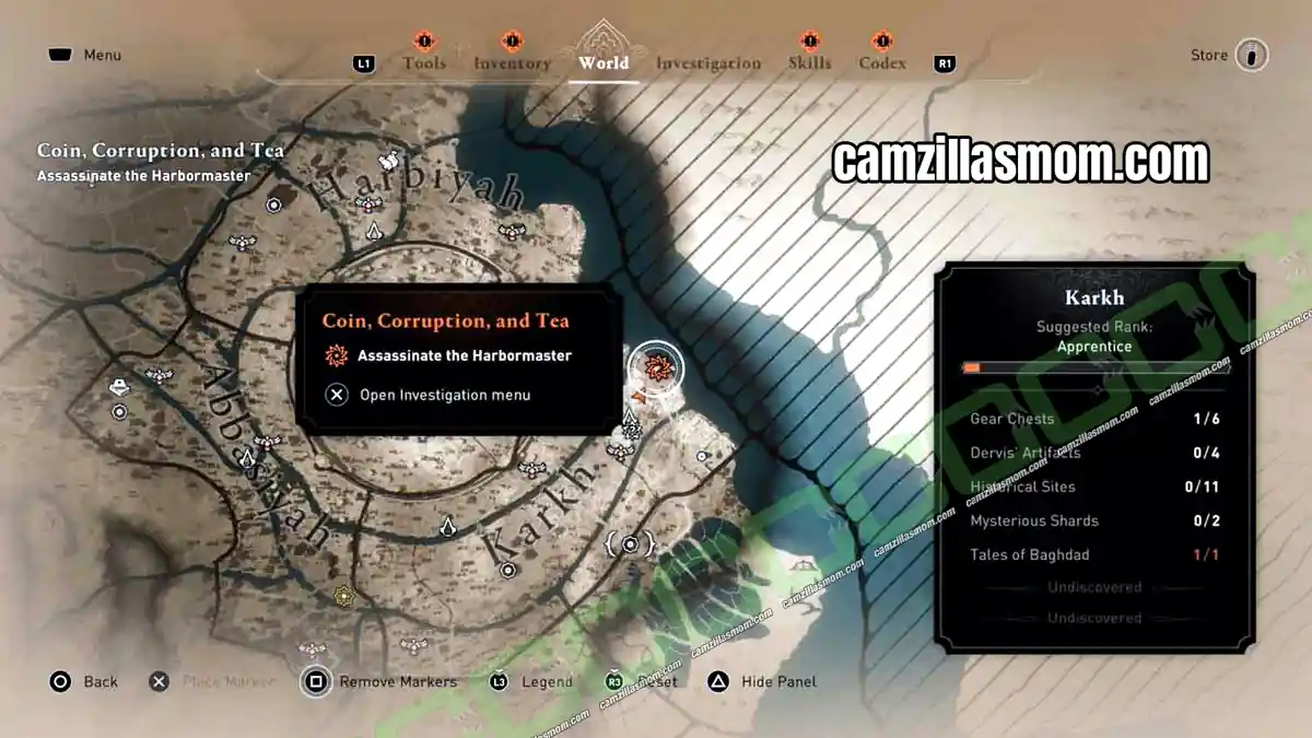 17-destination-harbormaster-investigation-assassins-creed-mirage Harbor Camp location on the northeast coast of Karkh in Assassins Creed Mirage › camzillasmom.com