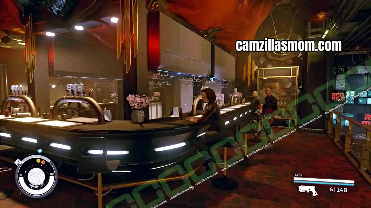 2-bar-on-the-run-starfield Autumn MacMillan inside the Red Mile cantina on Porrima III in Starfield On the Run › camzillasmom.com