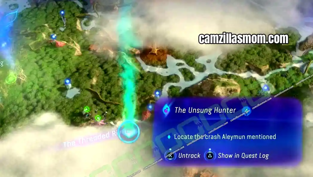 2-locate-the-crash-aleymun-mentioned-the-unsung-hunter-quest-avatar-frontiers-of-pandora Map showing the crash Aleymun mentioned at Construction Site Echo southeast of the Hometree in The Unsung Hunter quest in Avatar Frontiers of Pandora › camzillasmom.com
