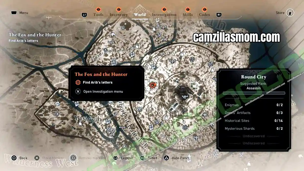 2-postal-bureau-al-bahamut-investigation-assassins-creed-mirage Map marker to the Postal Bureau north of the home of Arib in Assassins Creed Mirage › camzillasmom.com