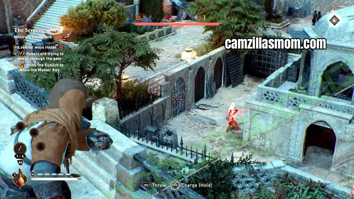 24-wild-animals-al-bahamut-head-of-the-order-investigation-assassins-creed-mirage Cage with trapped wild animals in the palace garden in Assassins Creed Mirage › camzillasmom.com