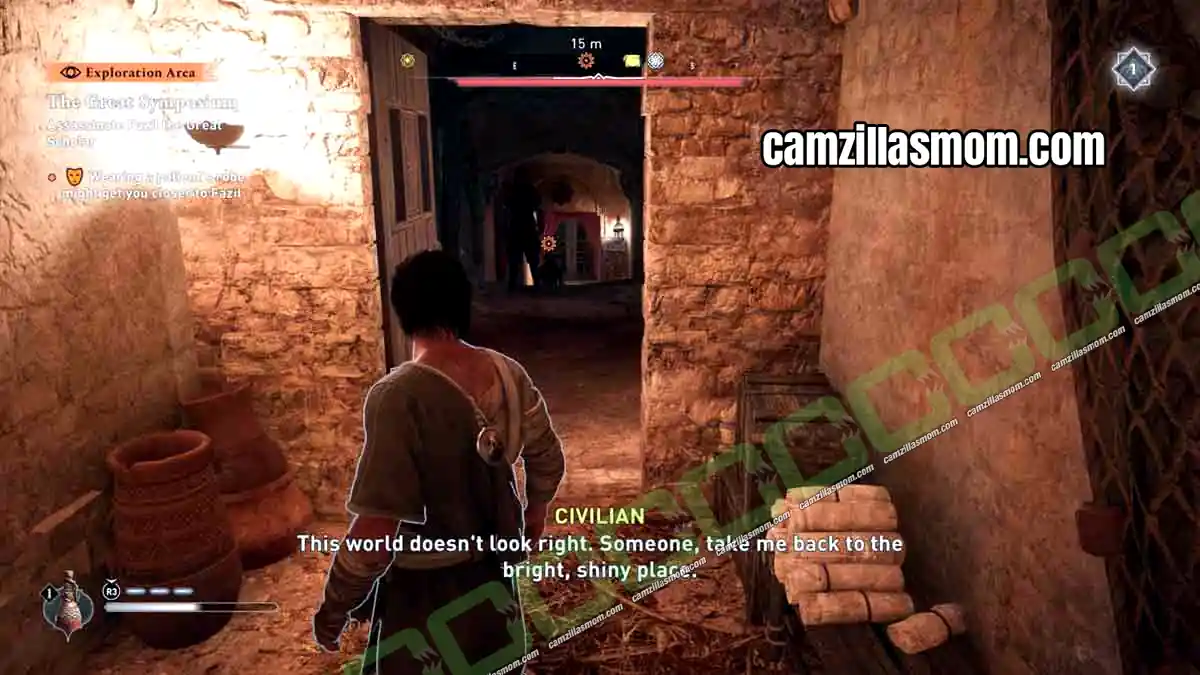 25-robes-al-rabisu-investigation-assassins-creed-mirage Basim in the White Patient Robe disguise following the guard in Assassins Creed Mirage › camzillasmom.com