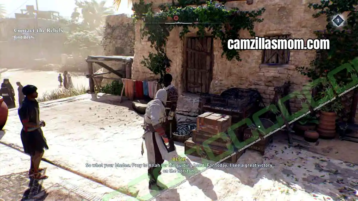 3-beshi-ali-ibn-muhammad-investigation-assassins-creed-mirage Beshi rallying his rebels at the Upper Harbor in Assassins Creed Mirage › camzillasmom.com