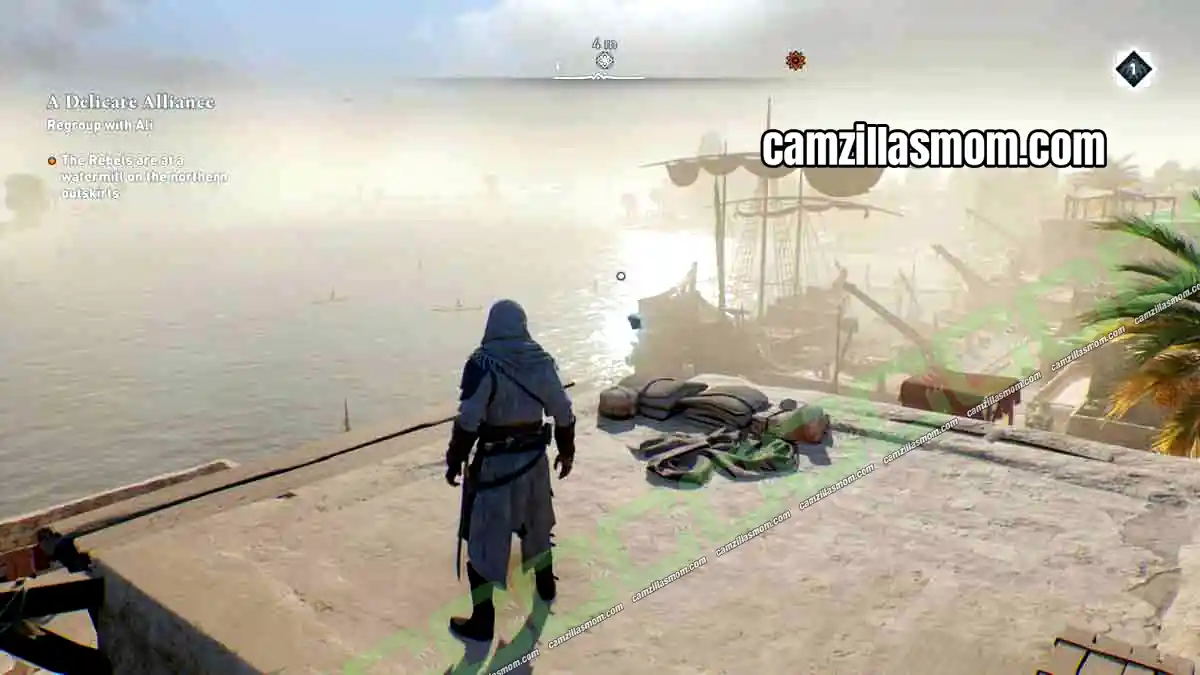 3-historical-site-harbiyah-collectibles-assassins-creed-mirage Maritime Trading Historical Site orb on the roof north of the Upper Harbor in Harbiyah in Assassins Creed Mirage › camzillasmom.com