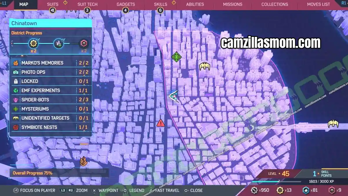 3-spider-bots-map-chinatown-marvels-spider-man-2 › camzillasmom.com