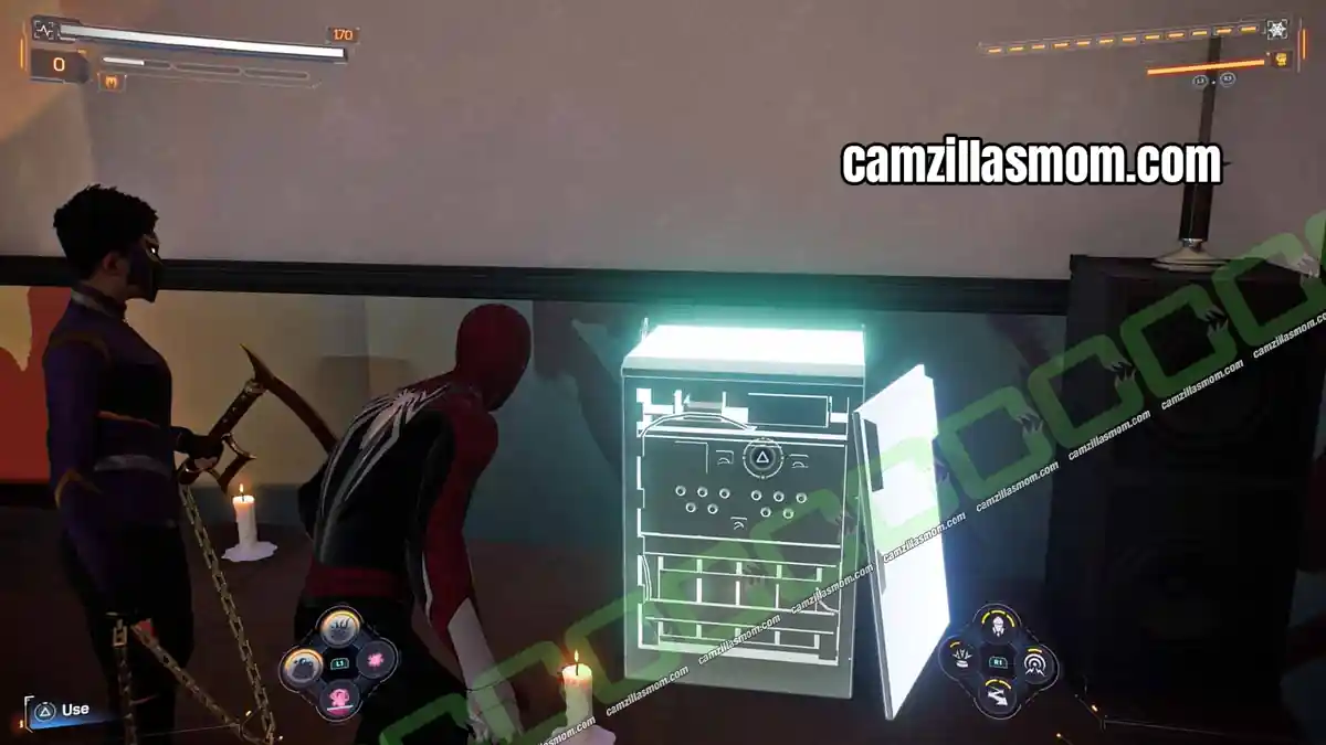 4-everything-burns-the-flame-location-chinatown-marvels-spider-man-2 Machine on the stage that opens the prisoner cells in Everything Burns in Spider-Man 2 › camzillasmom.com