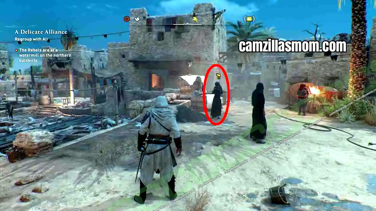 8-dervis-artifact-harbiyah-collectibles-assassins-creed-mirage Worker with the Aksumite Amulet Dervis Artifact at the Dyeing Factory in Assassins Creed Mirage › camzillasmom.com