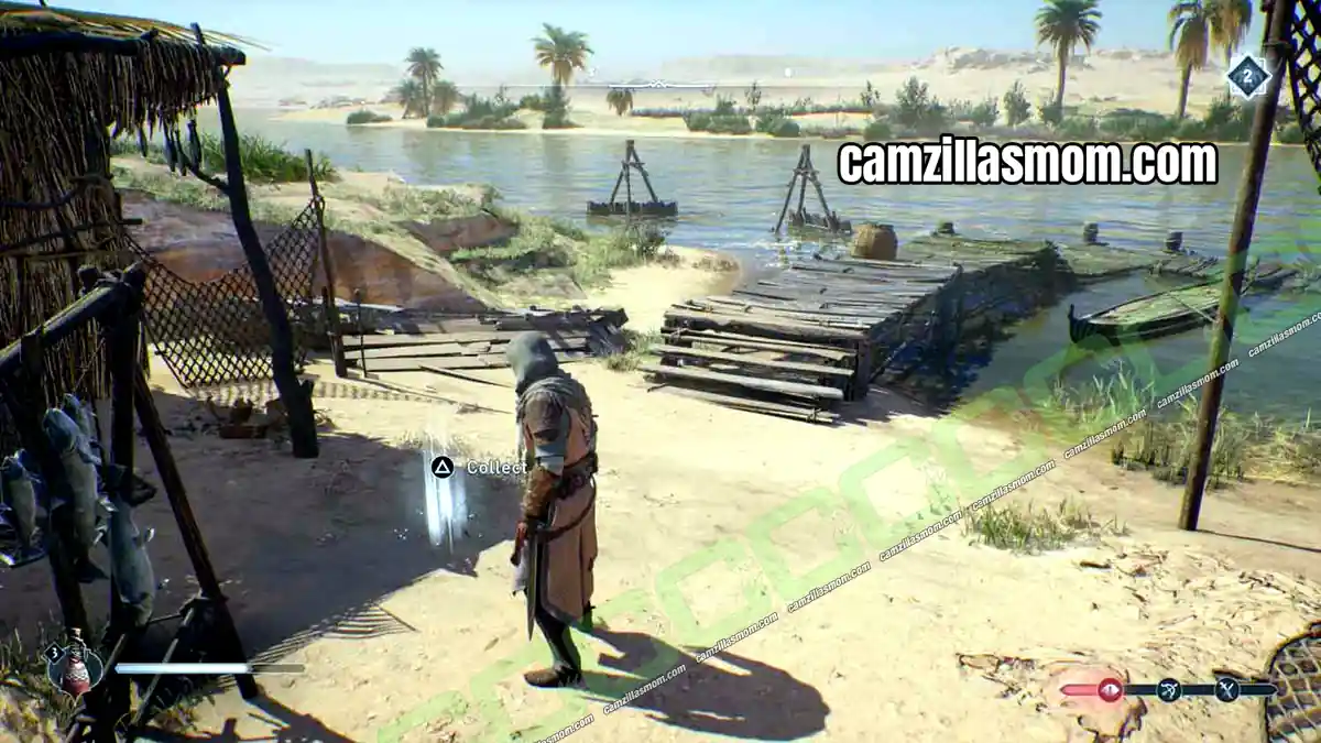 8-enigma-left-behind-harbiyah-collectibles-assassins-creed-mirage Left Behind Enigma treasure by the pier at the abandoned village in the Wilderness in Assassins Creed Mirage › camzillasmom.com