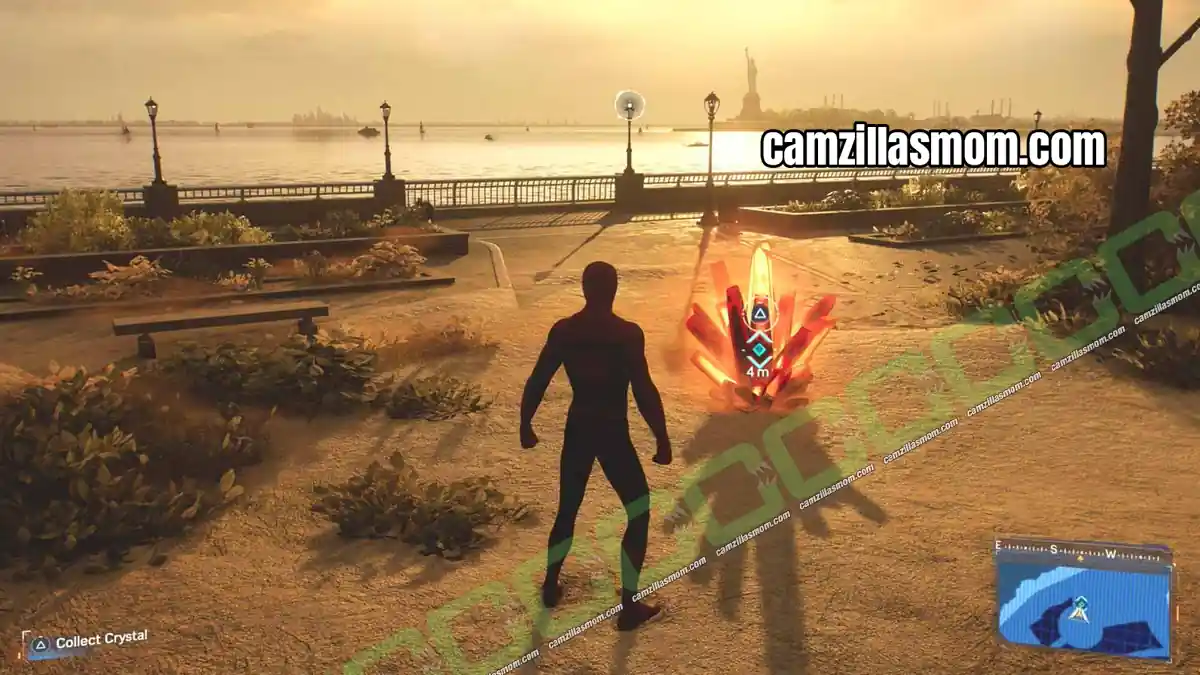 a-trap-location-mirkos-memories-financial-district-marvels-spider-man-2 Marko memory crystal near the round fountain at the southern tip of the Financial District in Spider-Man 2 › camzillasmom.com