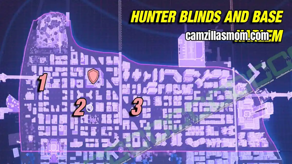 all-hunter-blinds-and-base-location-harlem-marvels-spider-man-2 The three Hunter Blinds and the Hunter Base on the Harlem map in Spider-Man 2 › camzillasmom.com