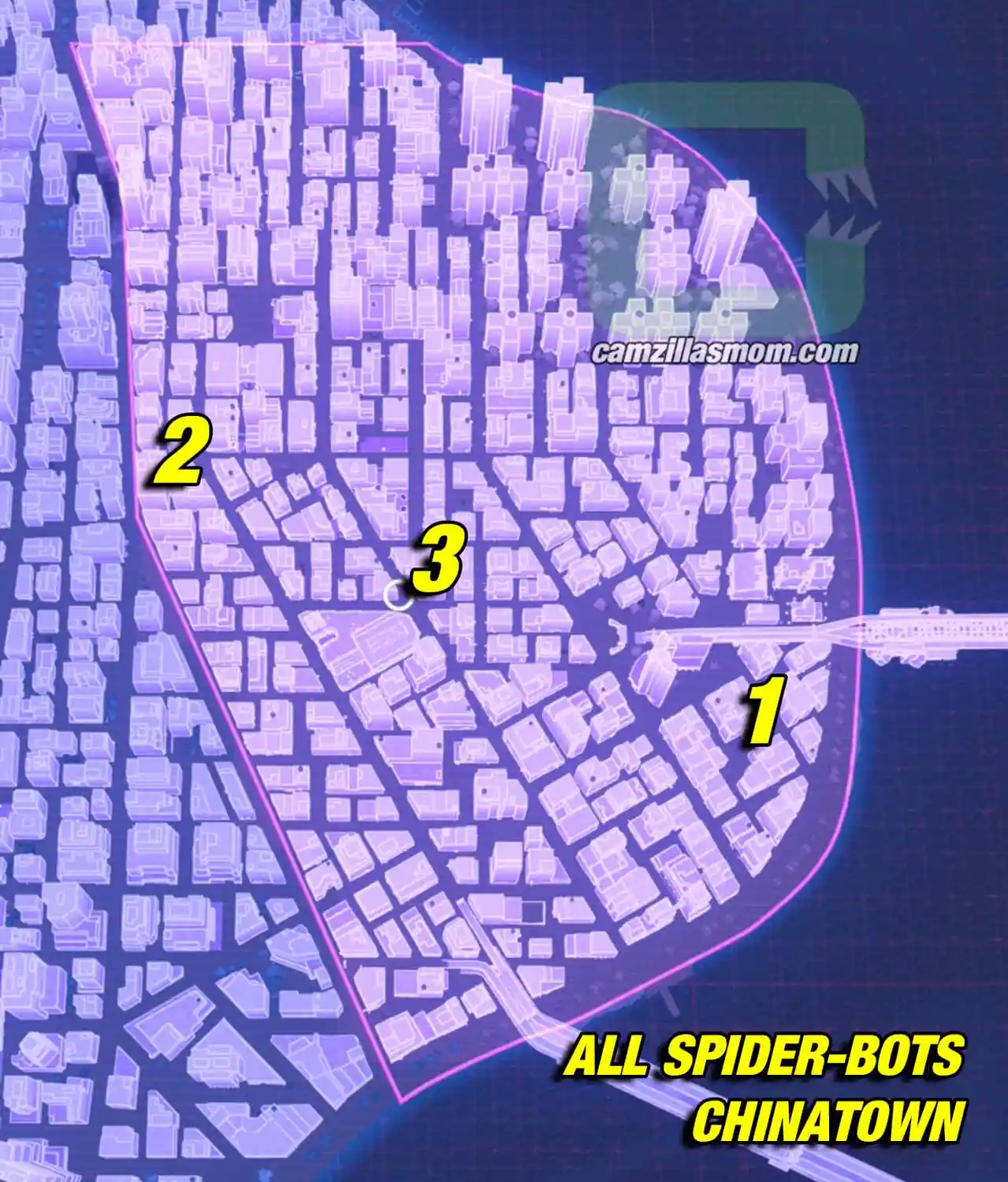 all-spider-bots-locations-chinatown-marvels-spider-man-2 › camzillasmom.com