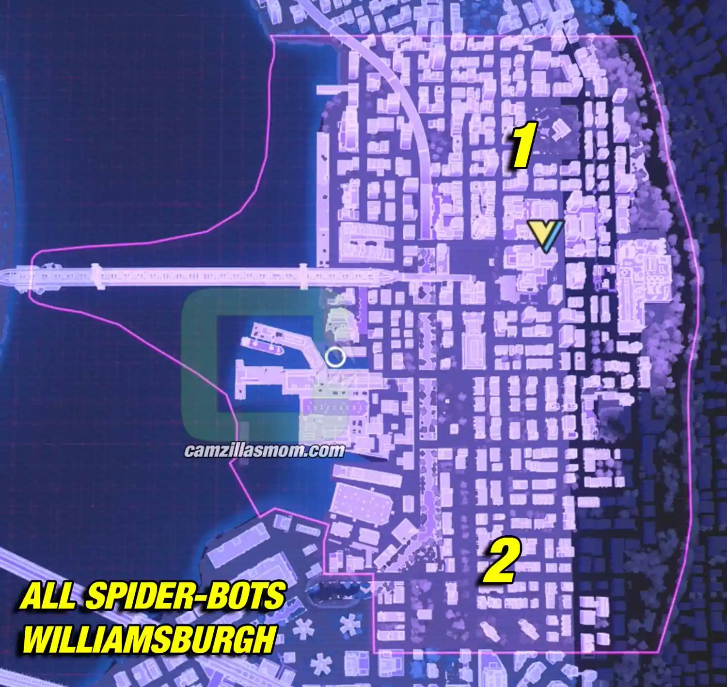 all-spider-bots-locations-overview-map-williamsburgh-marvels-spider-man-2 › camzillasmom.com