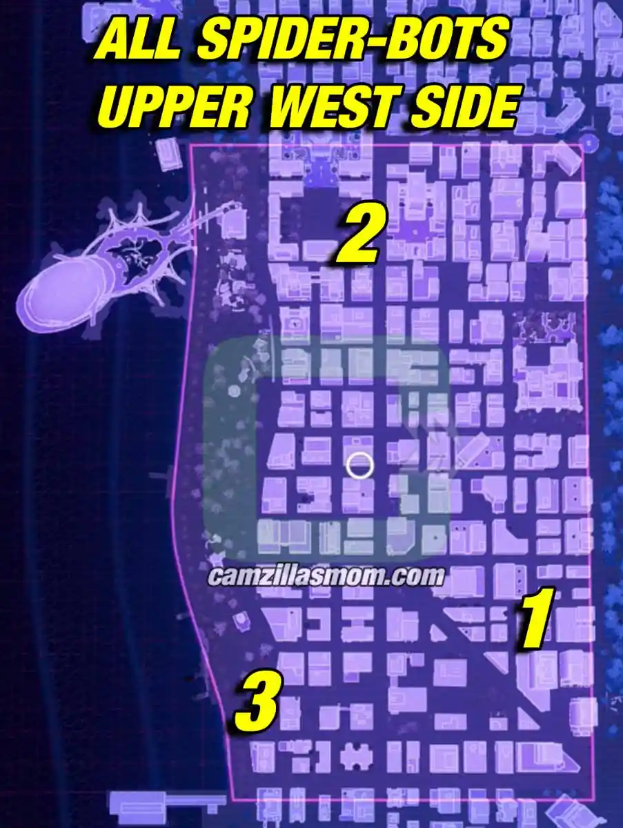 all-spider-bots-locations-upper-west-side-marvels-spider-man-2 › camzillasmom.com