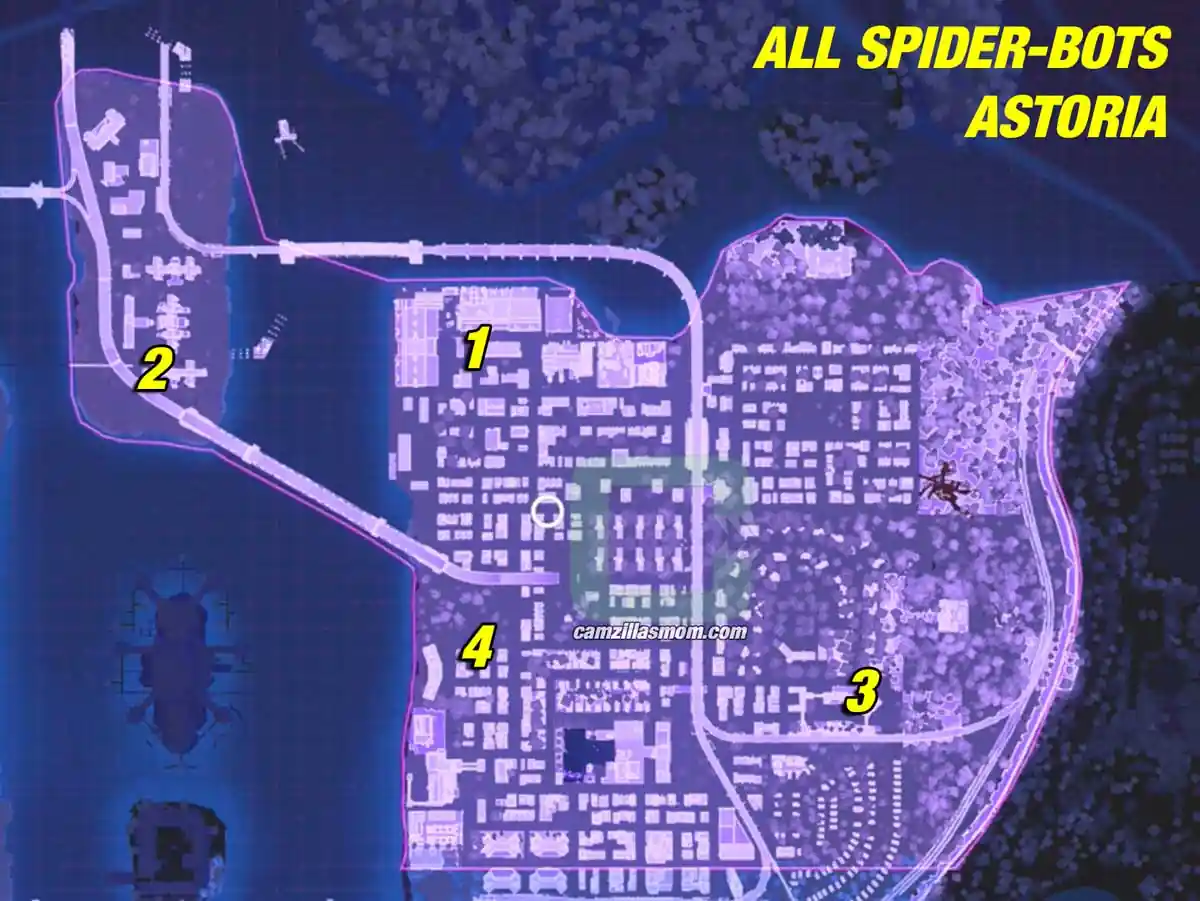 all-spider-bots-overview-map-astoria-marvels-spider-man-2 › camzillasmom.com