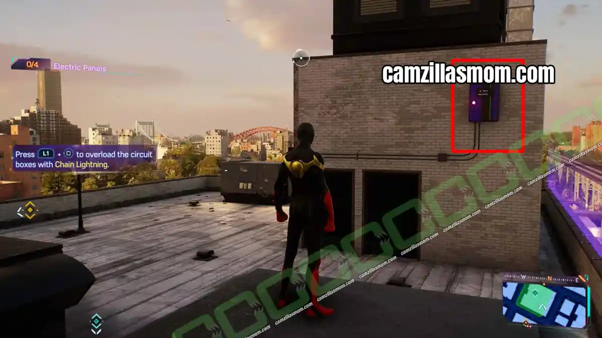 electric-panel-3-prowler-stash-astoria-marvels-spider-man-2 Third Electric Panel above the second one at the Astoria Prowler Stash in Spider-Man 2 › camzillasmom.com