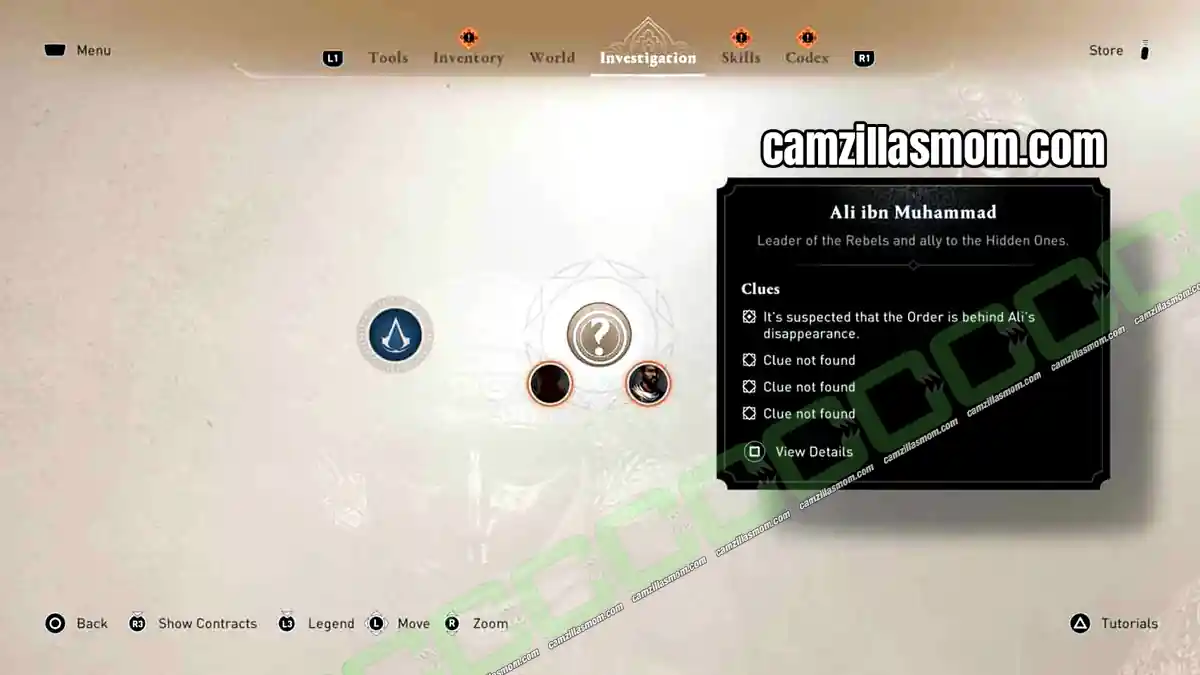 investigation-board-ali-ibn-muhammad-investigation-assassins-creed-mirage Ali ibn Muhammad investigation board at the start of the case at the Harbiyah Bureau in Assassins Creed Mirage › camzillasmom.com