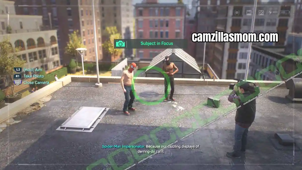 kinda-fanboys-location-upper-west-side-marvels-spider-man-2 Two fanboys being filmed on a rooftop for the Kinda Fanboys Photo Op in the Upper West Side in Spider-Man 2 › camzillasmom.com