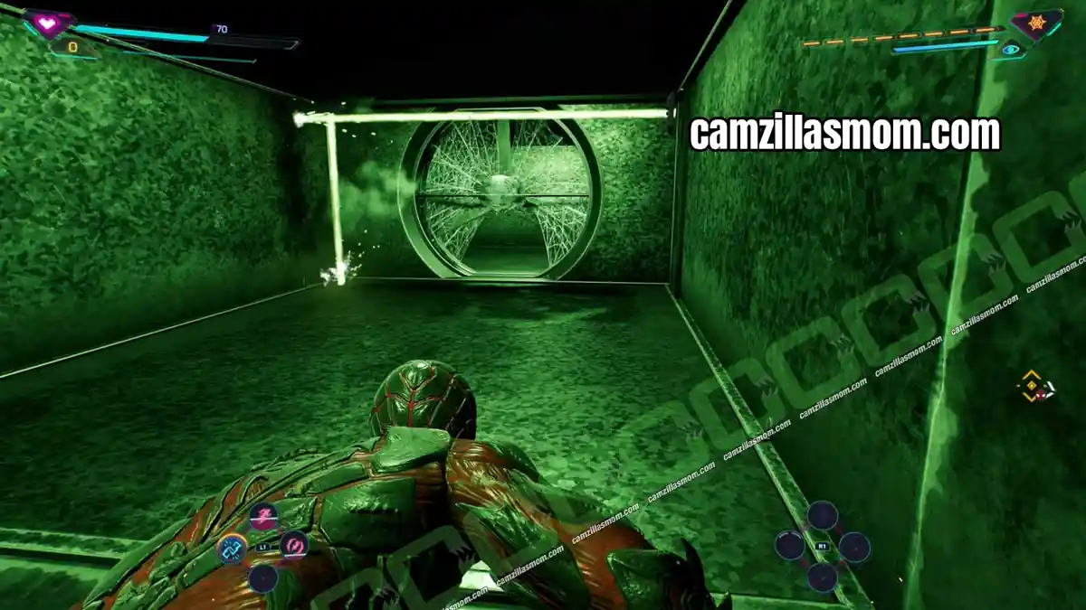 lasers-and-vent-2-prowler-stash-midtown-marvels-spider-man-2 Second fan and lasers in the vent shaft to the Midtown Prowler Stash in Spider-Man 2 › camzillasmom.com