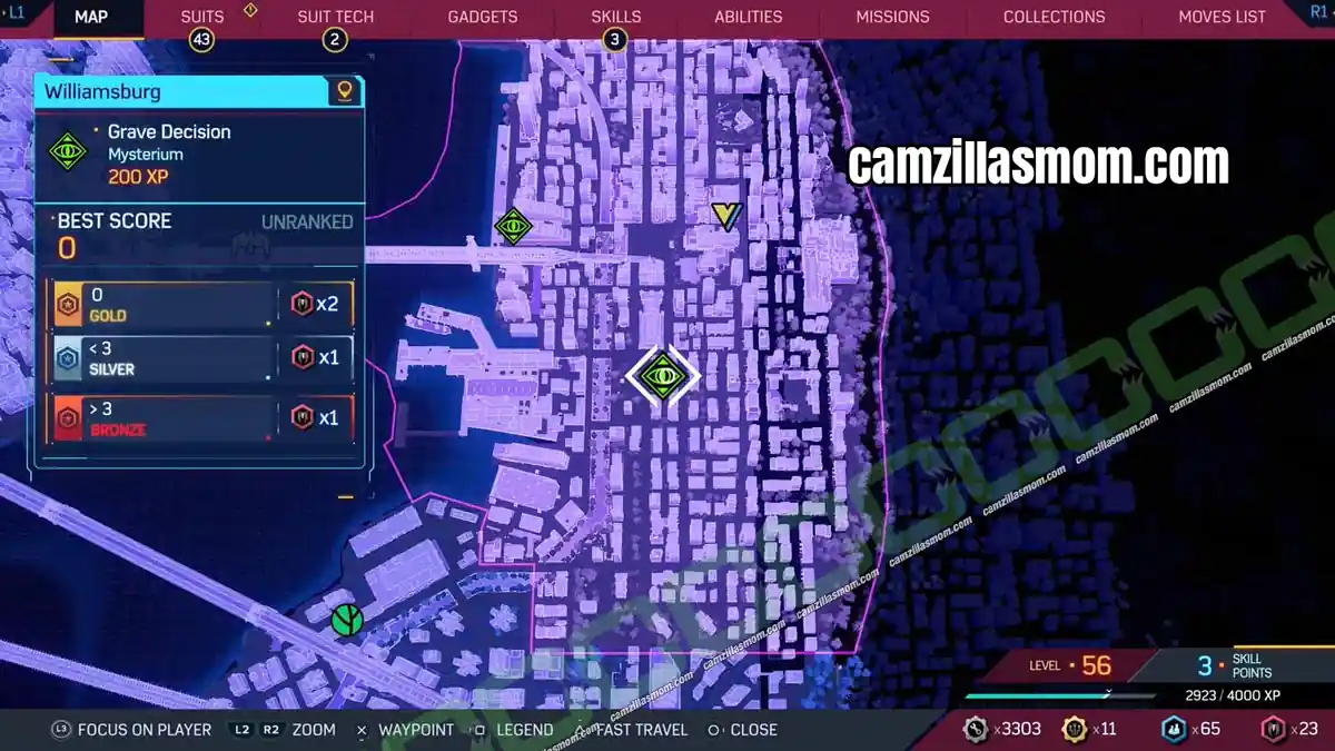 mysterium-williamsburgh-1-map-williamsburgh-marvels-spider-man-2 Grave Decision Mysterium south of the Brooklyn Visions Academy on the Williamsburg map in Spider-Man 2 › camzillasmom.com